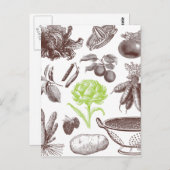 Carte Postale marché vintage (Devant / Derrière)