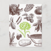 Carte Postale marché vintage (Devant)