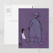 CARTE POSTALE MARCHER AVEC GRANDAD (Devant / Derrière)