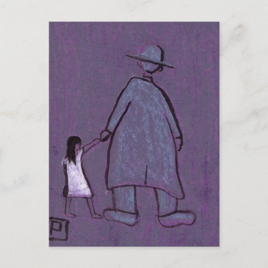 CARTE POSTALE MARCHER AVEC GRANDAD (Devant)