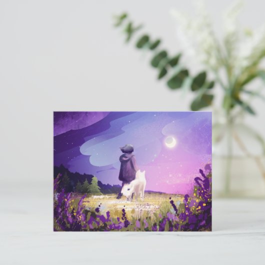 Carte Postale Marcher avec un ami (Debout devant)