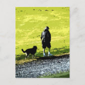 Carte Postale Marcher Avec Un Ami (Devant)