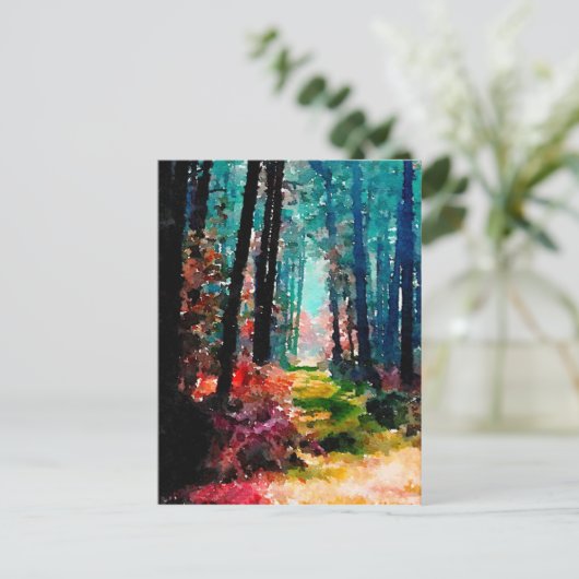 Carte Postale Marcher dans les bois (Debout devant)