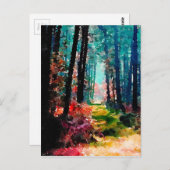 Carte Postale Marcher dans les bois (Devant / Derrière)