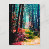 Carte Postale Marcher dans les bois (Devant)