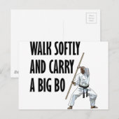 Carte Postale Marcher doucement Bo (Devant / Derrière)
