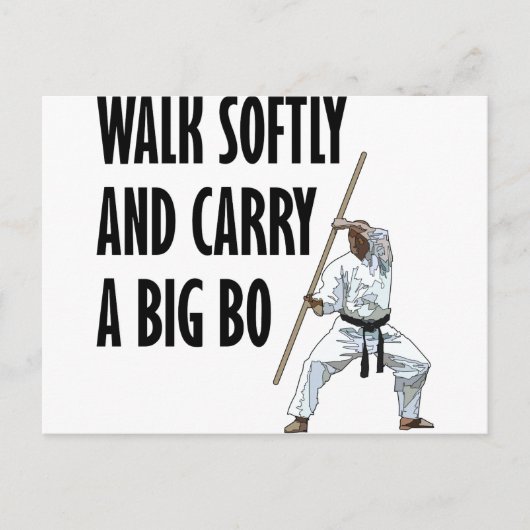Carte Postale Marcher doucement Bo (Devant)