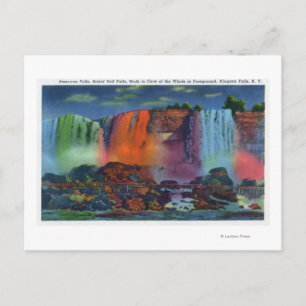 Carte Postale Marcher jusqu'à la grotte des vents à la nuit