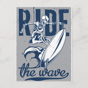 Carte Postale Marcher la vague