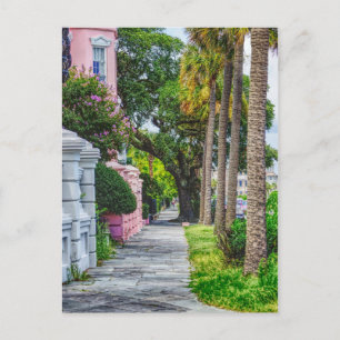 Carte Postale Marcher le long de Rainbow Row