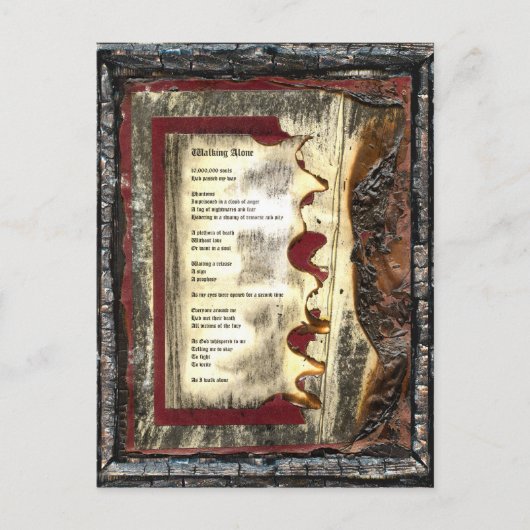 Carte Postale Marcher seul (Devant)