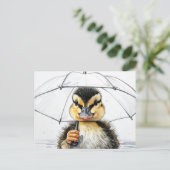 Carte Postale “Marcher sous la pluie” (Debout devant)
