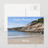 Carte Postale Marcher sur la côte (Devant / Derrière)