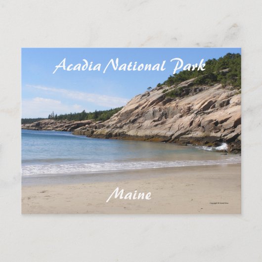 Carte Postale Marcher sur la côte (Devant)