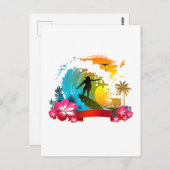 Carte Postale Marcher Sur La Marche (Devant / Derrière)