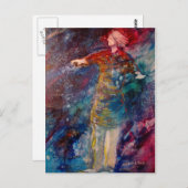 Carte postale "Marcher sur l'eau" (Devant / Derrière)