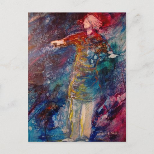 Carte postale "Marcher sur l'eau" (Devant)