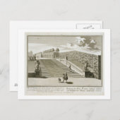 Carte Postale Marches à la terrasse du jardin, Palais du Belvédè (Devant / Derrière)