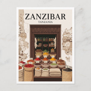 Carte Postale Marchés aux épices de Stone Town, Zanzibar City Ta