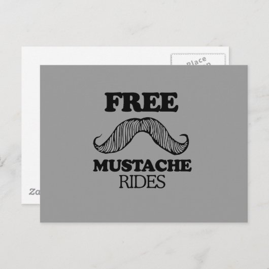 CARTE POSTALE MARCHES DE MUSTACHE GRATUITES (Devant / Derrière)