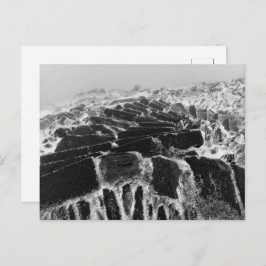 Carte Postale Marches de neige (Devant / Derrière)