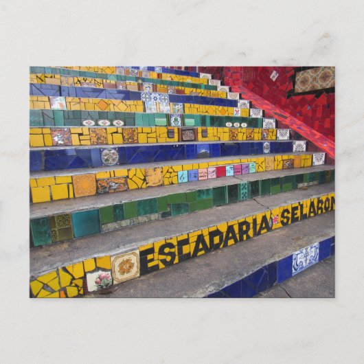 Carte Postale marches rio selaron (Devant)