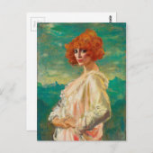 Carte Postale Marchesa Casati par Augustus Edwin John (1919) (Devant / Derrière)