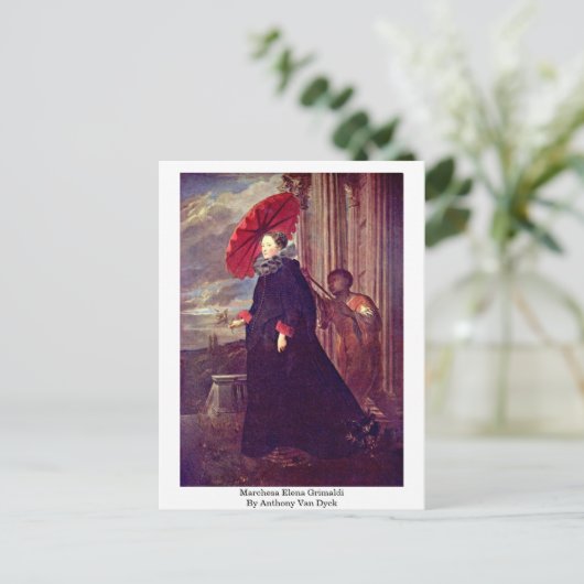 Carte Postale Marchesa Elena Grimaldi Par Anthony Van Dyck (Debout devant)