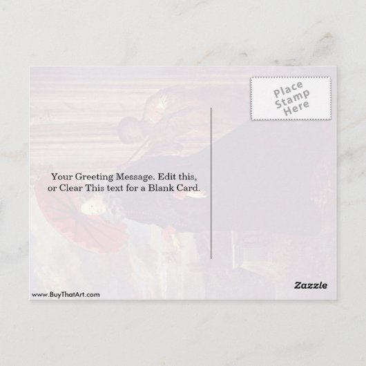 Carte Postale Marchesa Elena Grimaldi Par Anthony Van Dyck (Dos)