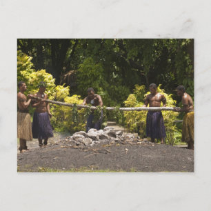 Carte Postale Marcheurs de feu, Centre culturel polynésien, Viti