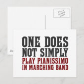 Carte Postale Marching Band Pianissimo (Devant / Derrière)