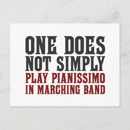 Carte Postale Marching Band Pianissimo (Devant)