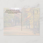 Carte Postale Marching Bear Mound, Automne, Effigie Mounds (Dos)