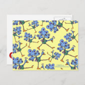 Carte Postale Marching Peacock collage (Devant / Derrière)