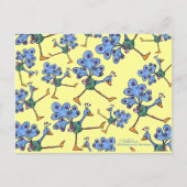 Carte Postale Marching Peacock collage (Devant)