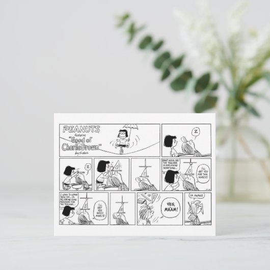 Carte Postale Marcie & Peppermint Patty Dans La Classe (Debout devant)