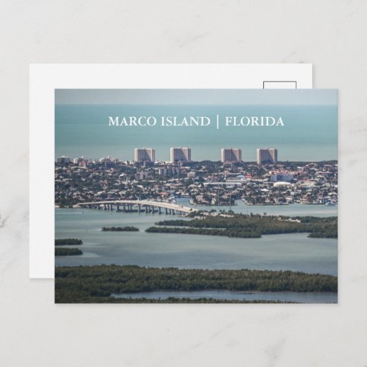 Carte Postale Marco Island Florida Vue Arial (Devant / Derrière)