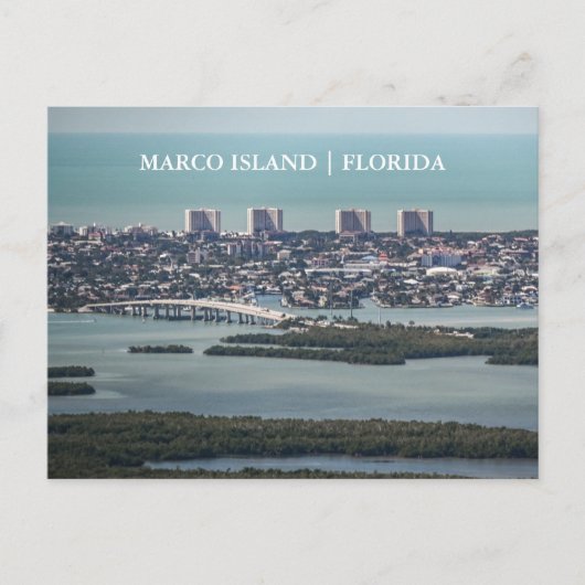 Carte Postale Marco Island Florida Vue Arial (Devant)