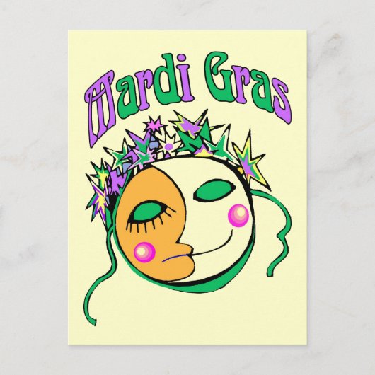 Carte Postale Mardi Gras (Devant)