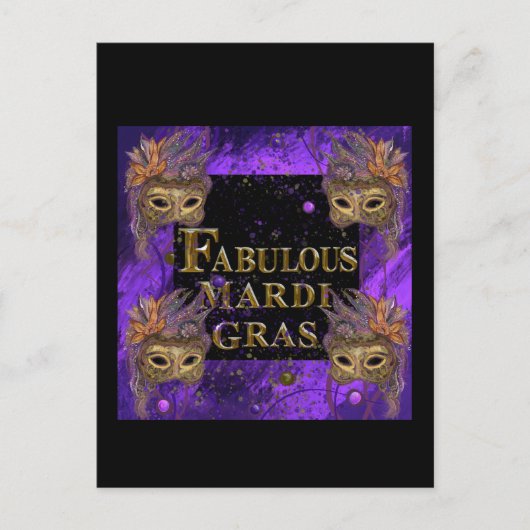 Carte Postale Mardi Gras (Devant)