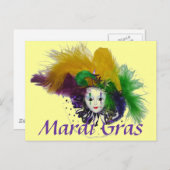 Carte postale Mardi Gras (Devant / Derrière)