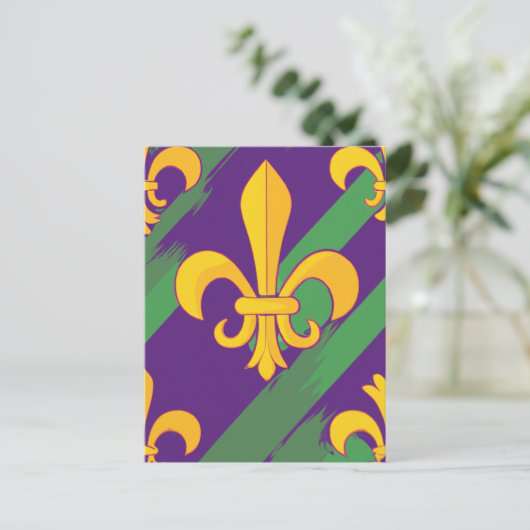 Carte postale Mardi gras (Debout devant)