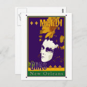 Carte Postale Mardi Gras (Devant / Derrière)