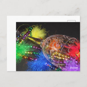 Carte Postale Mardi Gras arc-en-ciel
