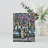 Carte postale Mardi Gras Bead Tree (Debout devant)