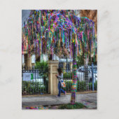 Carte postale Mardi Gras Bead Tree (Devant)