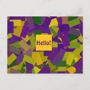 Carte Postale Mardi Gras Blocks