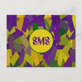 Carte Postale Mardi Gras Blocks (Devant)