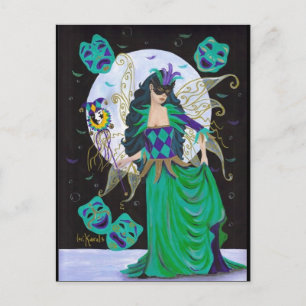 Carte Postale Mardi Gras Fairy