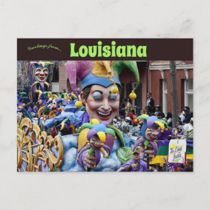 Carte Postale Mardi Gras Festival Nouvelle-Orléans Louisiane